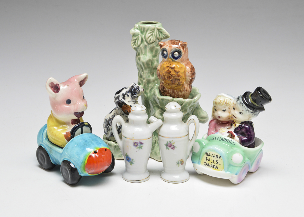 Lot of Vintage Collectible Salt and Pepper Shakers