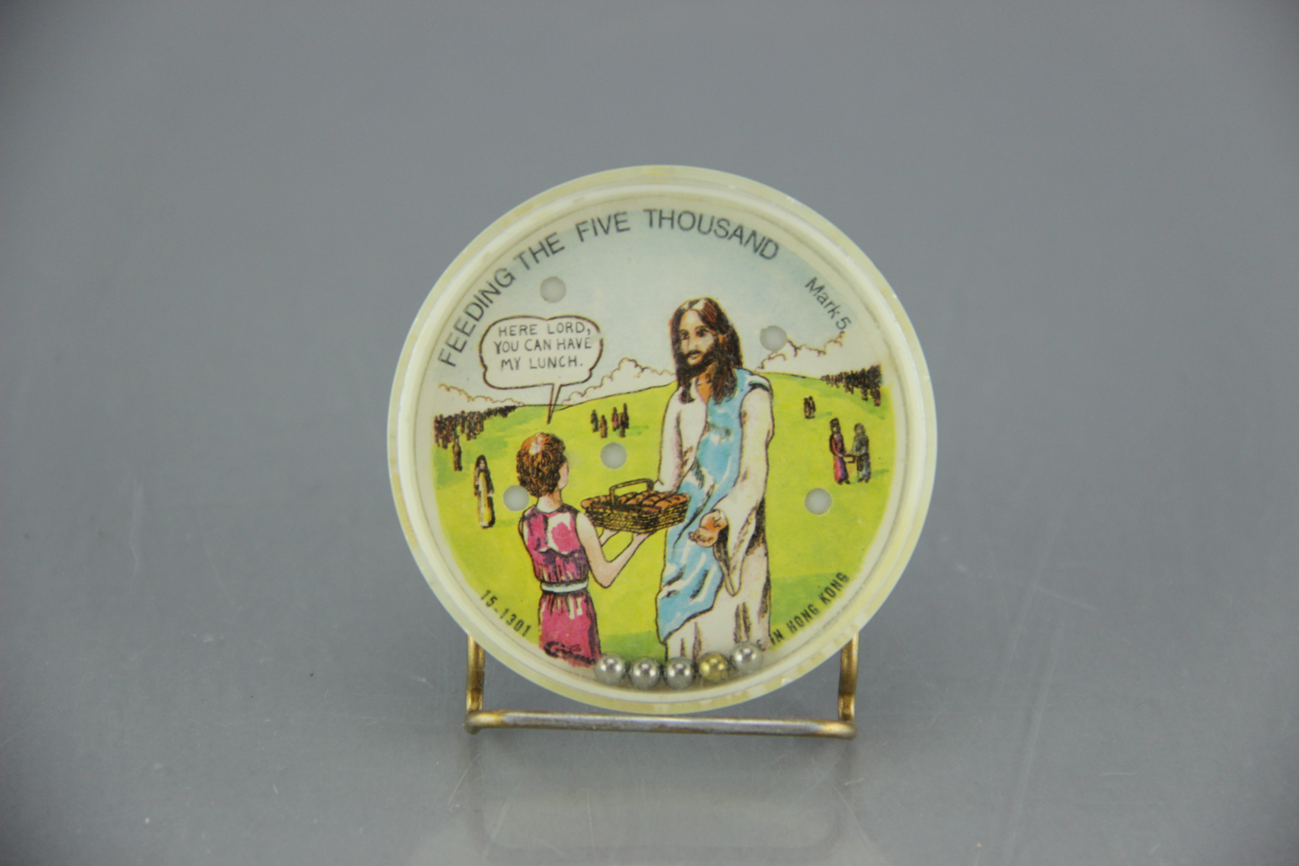 Vintage Round Plastic Dexterity Puzzles