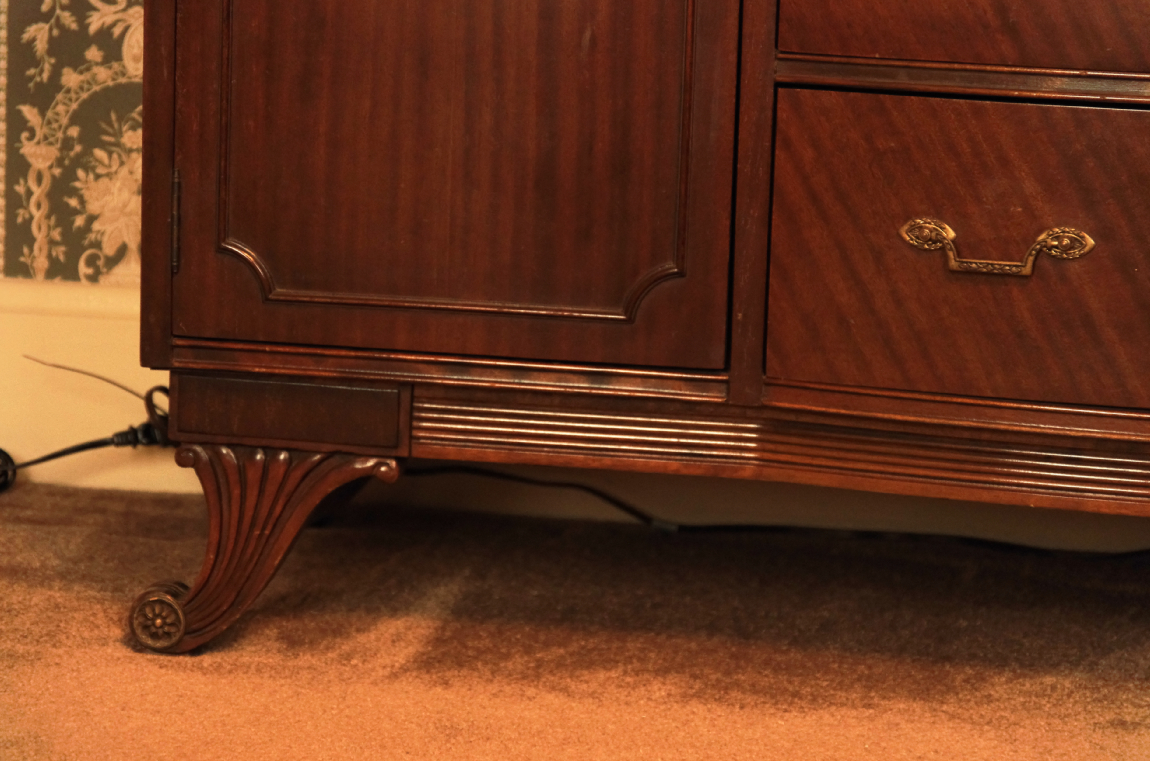 R-Way Furniture Co. Sheraton Style Bow Front Buffet
