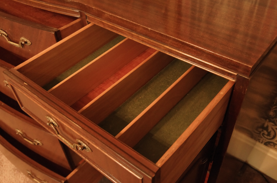 R-Way Furniture Co. Sheraton Style Bow Front Buffet