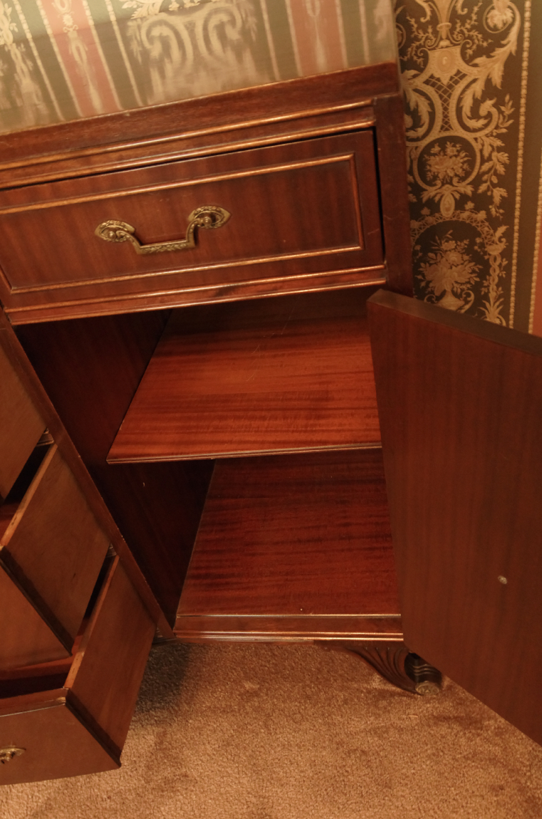 R-Way Furniture Co. Sheraton Style Bow Front Buffet