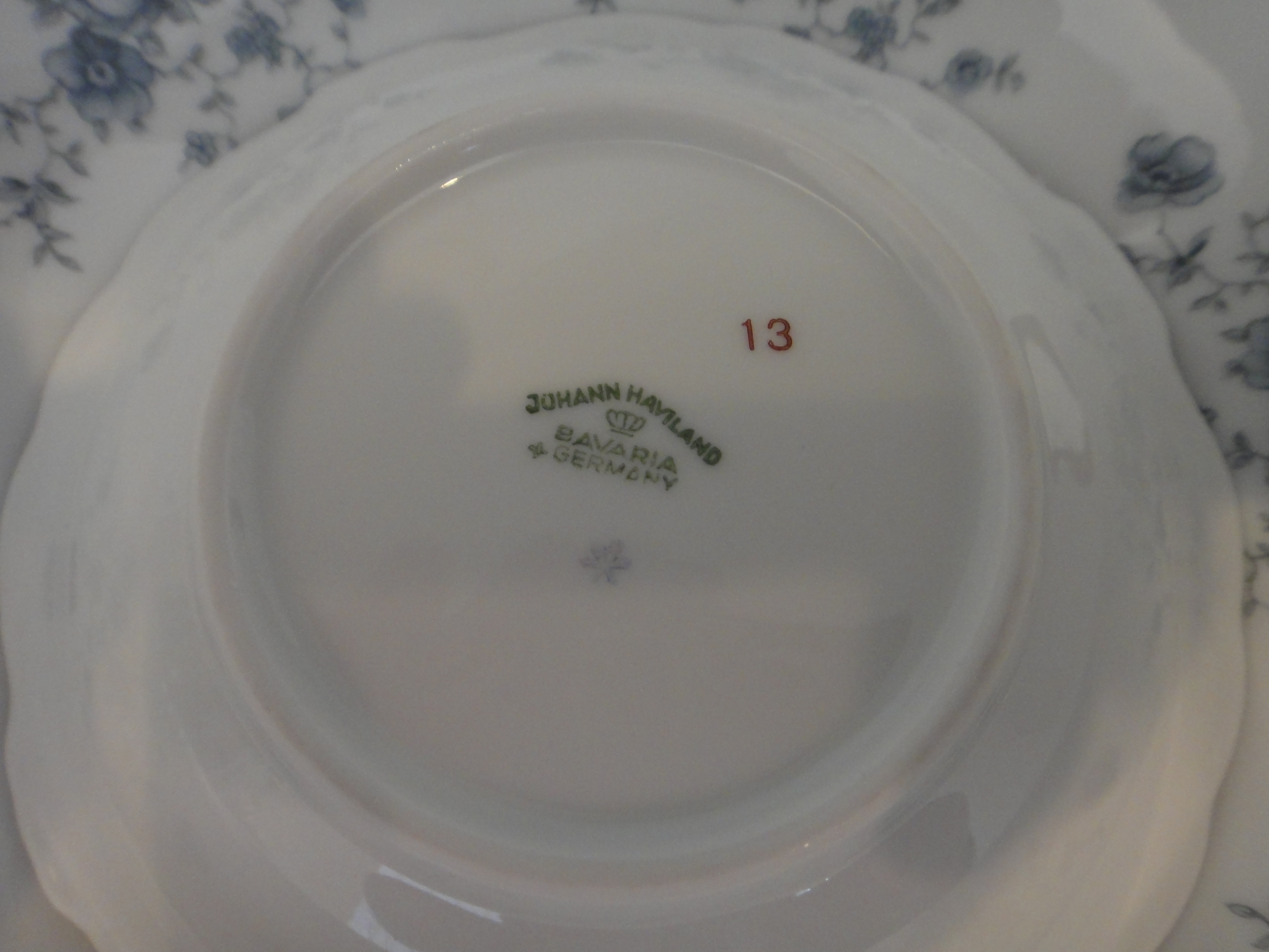 Johann Haviland Bavaria China "Blue Garland"