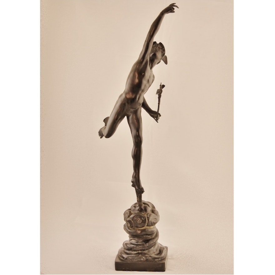 Mercury in Flight Bronze Sculpture