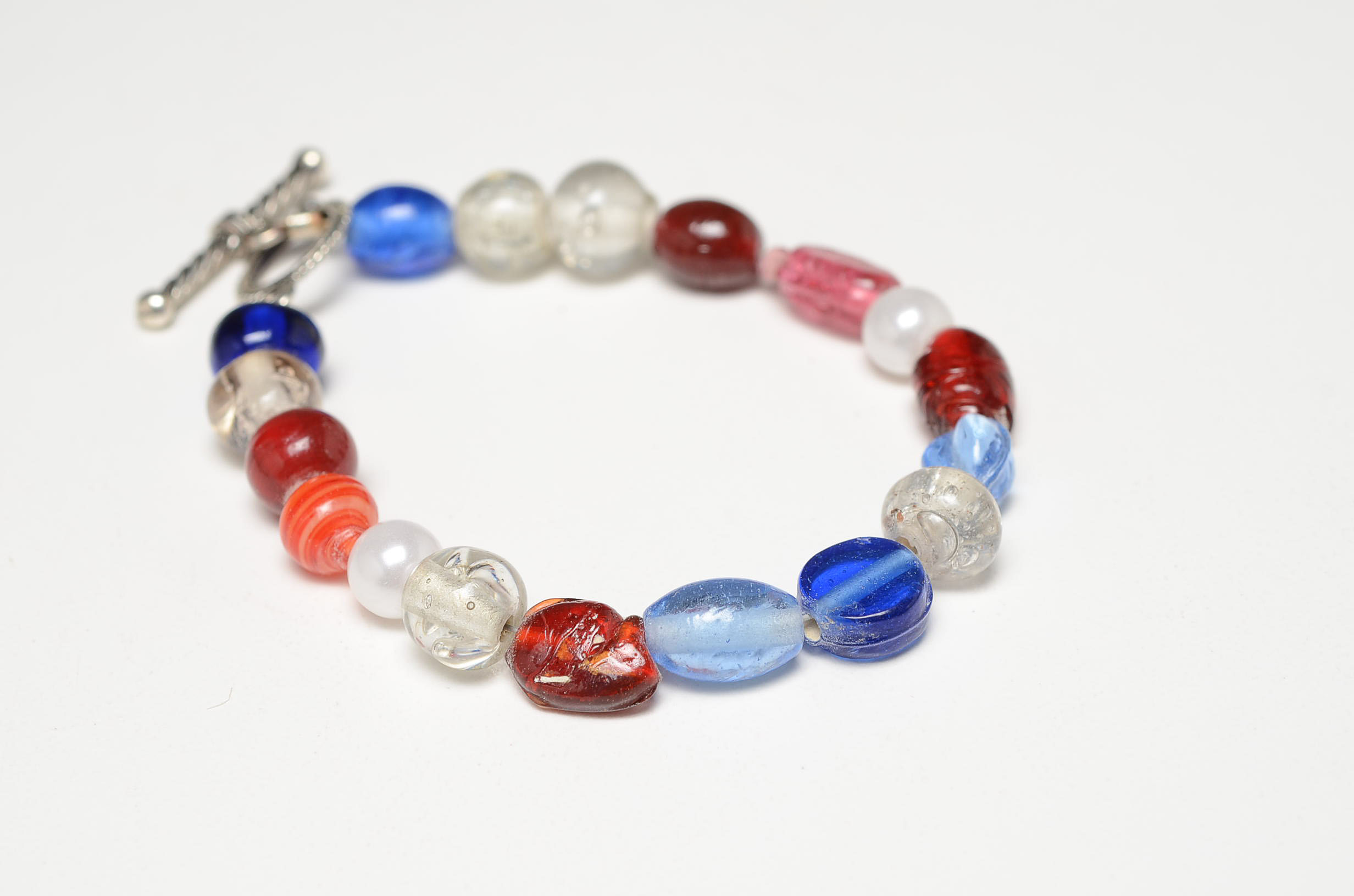 Two Glass Bead Bracelets