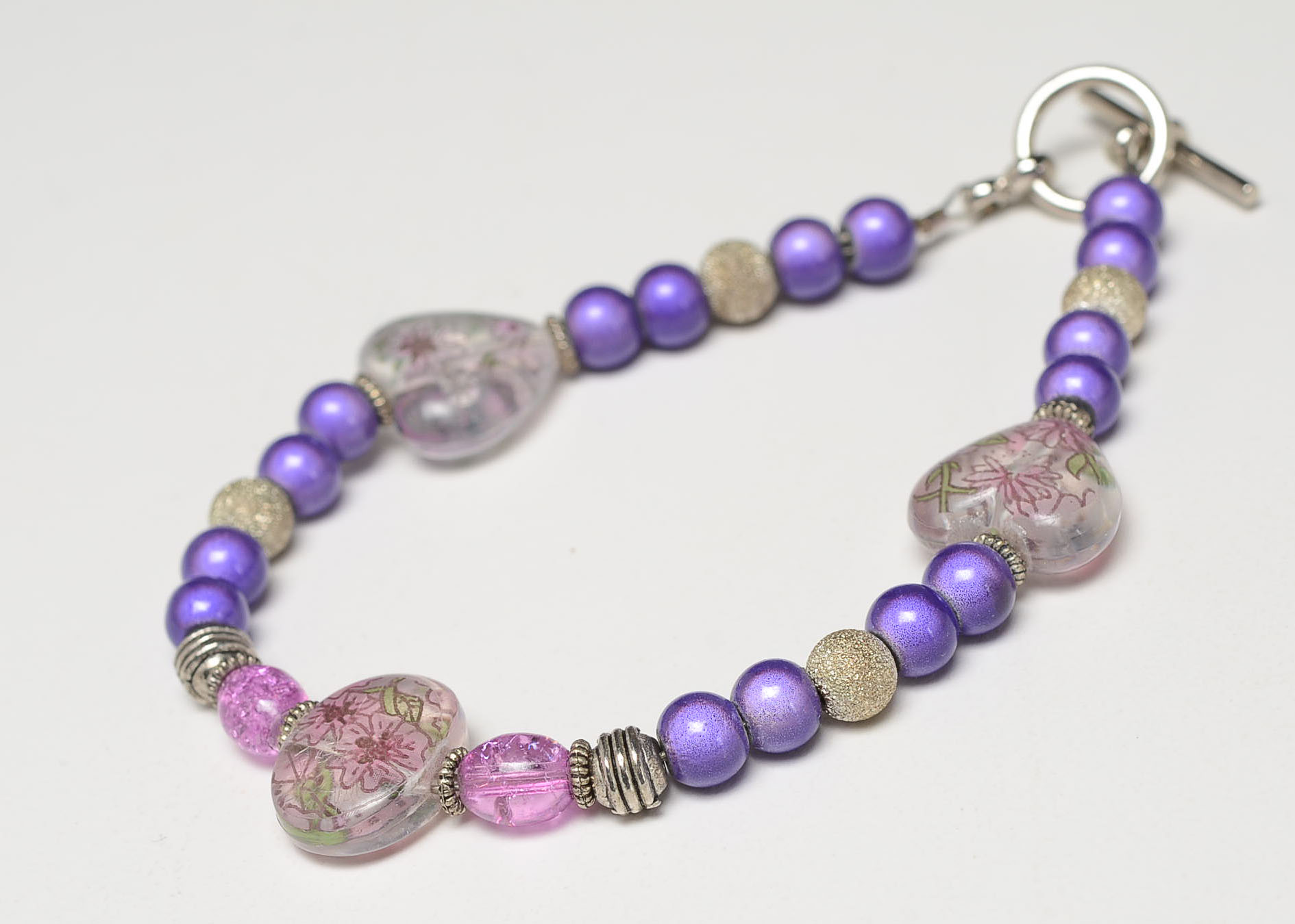 Two Glass Bead Bracelets