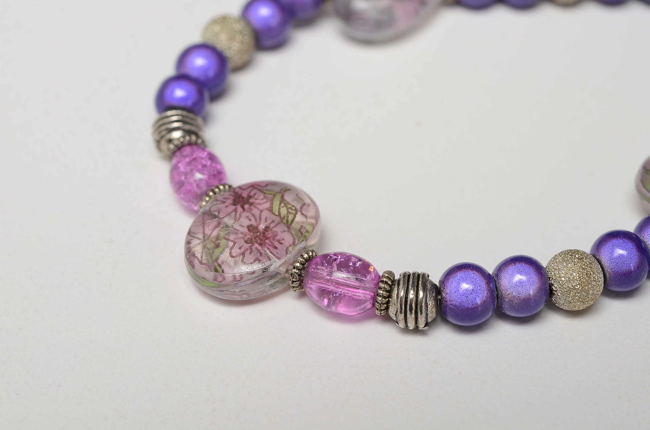 Two Glass Bead Bracelets