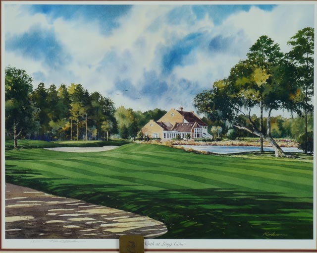 "Ninth at Long Cove" Paul Kuchno Photo Offset Lithograph