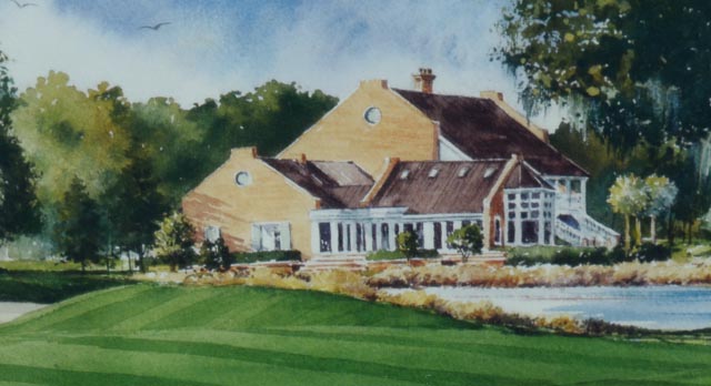 "Ninth at Long Cove" Paul Kuchno Photo Offset Lithograph