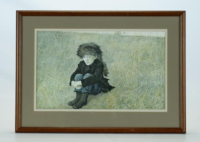 "Faraway" Andrew Wyeth Photo Offset Lithograph