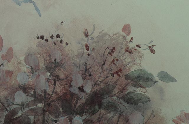 Mary Bertrand Signed L/E Floral Bouquet Photo Offset Lithograph