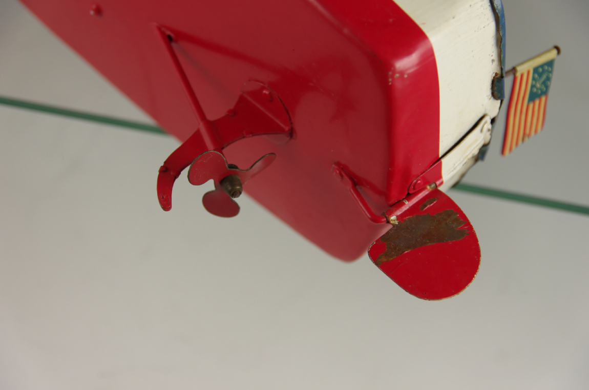 "Seamaid" Vintage 1950s Tin Toy Boat MSK Japan