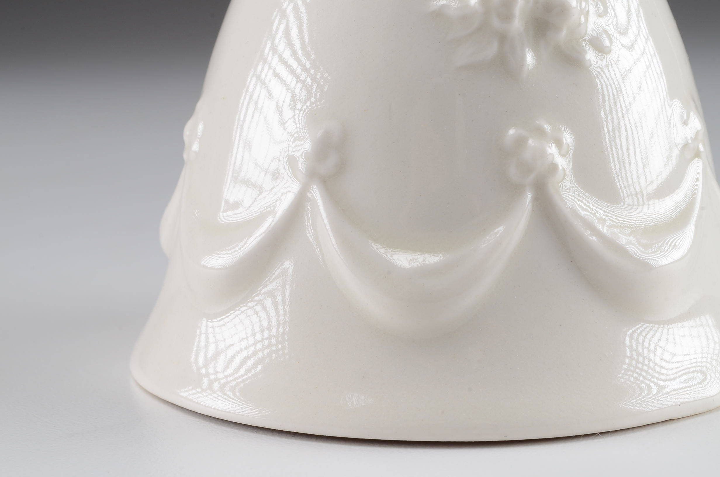 Vintage White Goebel Little Girl Bell