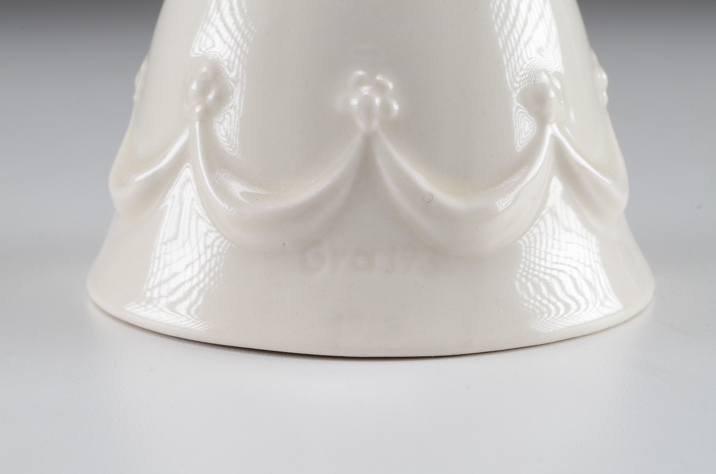 Vintage White Goebel Little Girl Bell