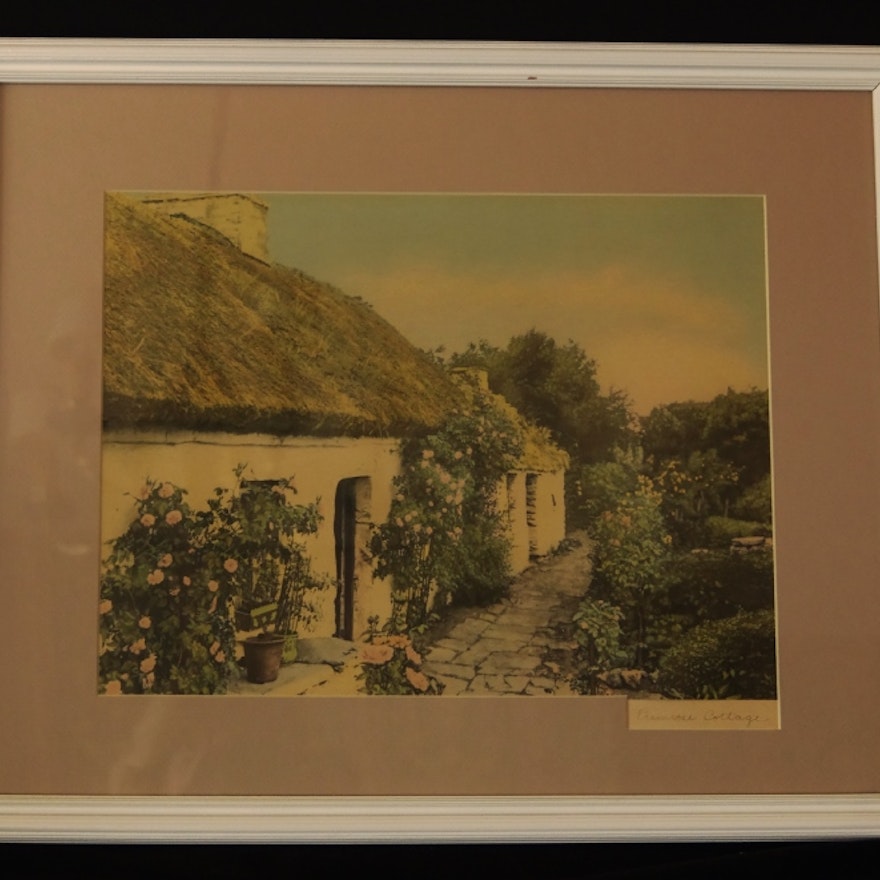 "Primrose Cottage" William Nutting Lithograph