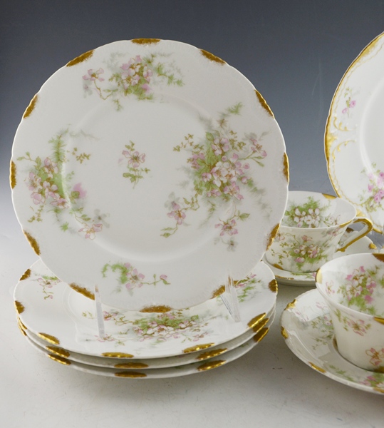 Theodore Haviland China "Apple Blossom" Set of Four
