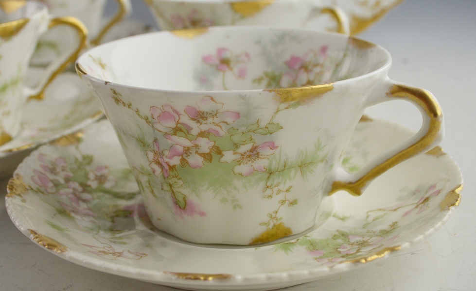 Theodore Haviland China "Apple Blossom" Set of Four