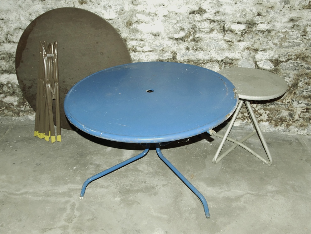 Three Vintage Round Tables