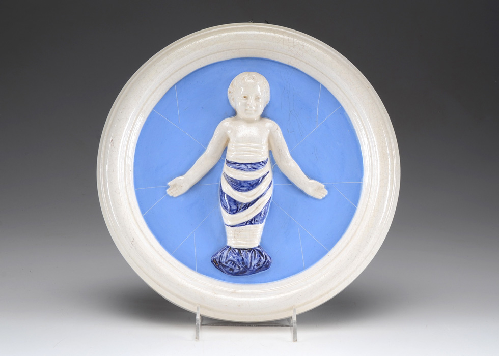Reproduction Della Robbia Ceramic Tondo