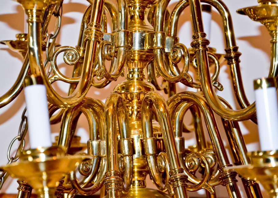Large Brass Chandelier