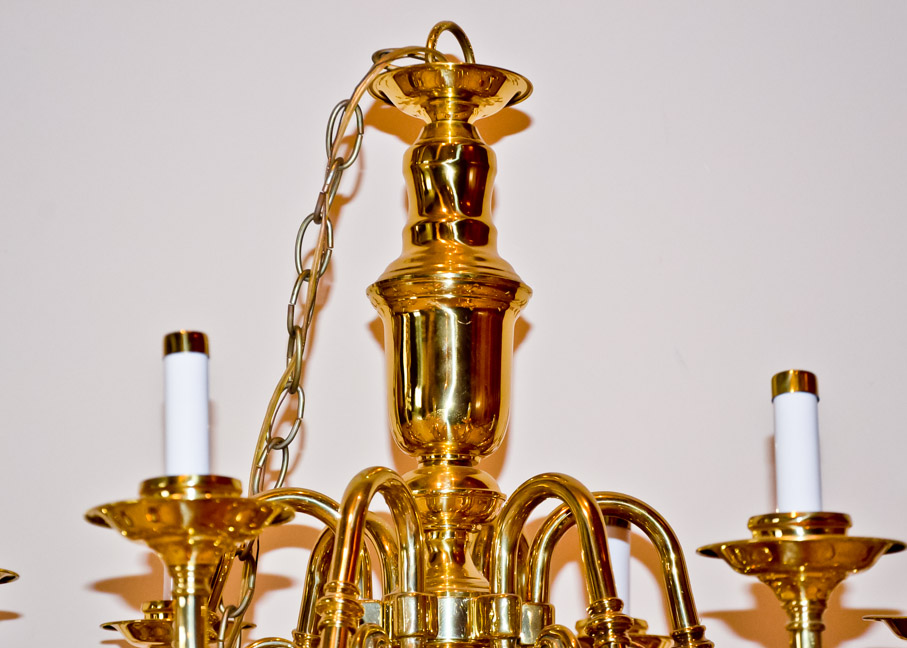 Large Brass Chandelier