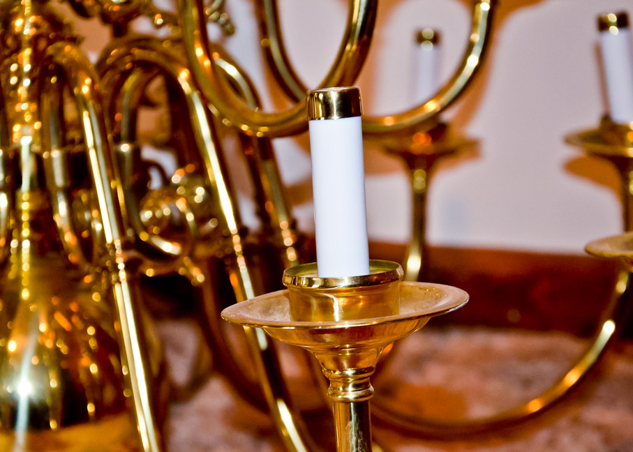Large Brass Chandelier