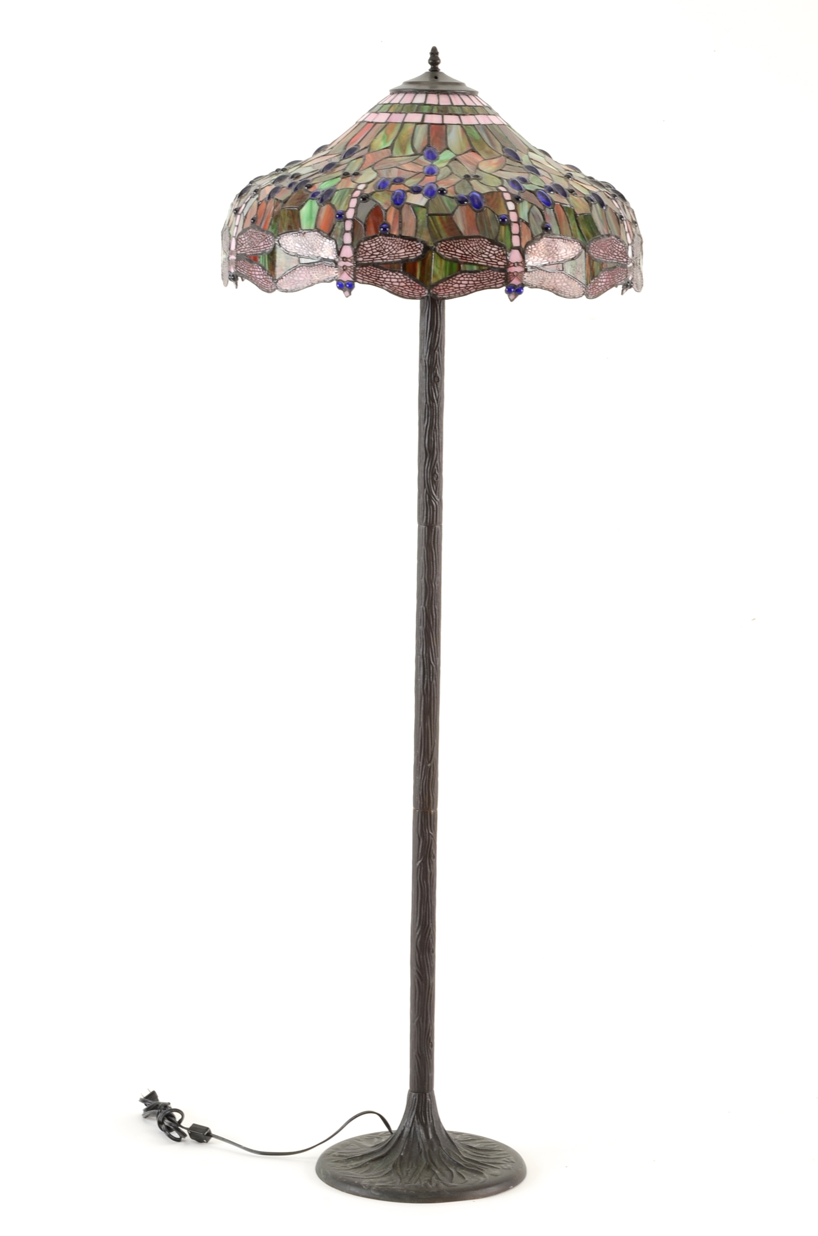 Slag Glass Floor Lamp