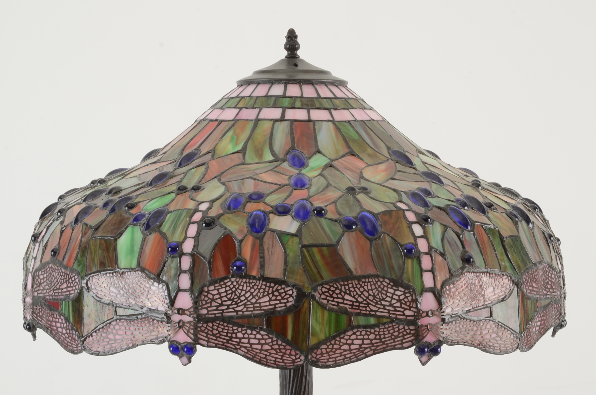 Slag Glass Floor Lamp