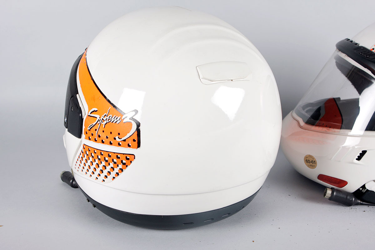 Pair of BMW System 3 Helmets