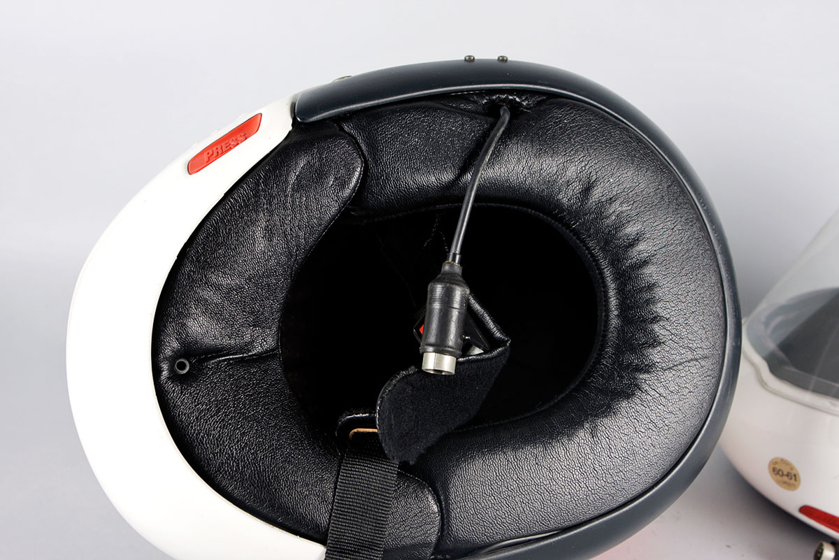 Pair of BMW System 3 Helmets