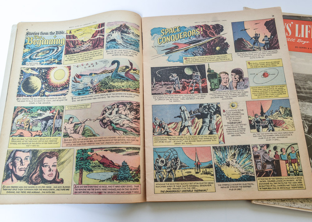 Trio of Vintage Boys' Life Magazines