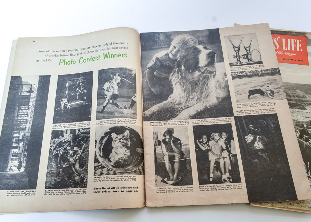 Trio of Vintage Boys' Life Magazines