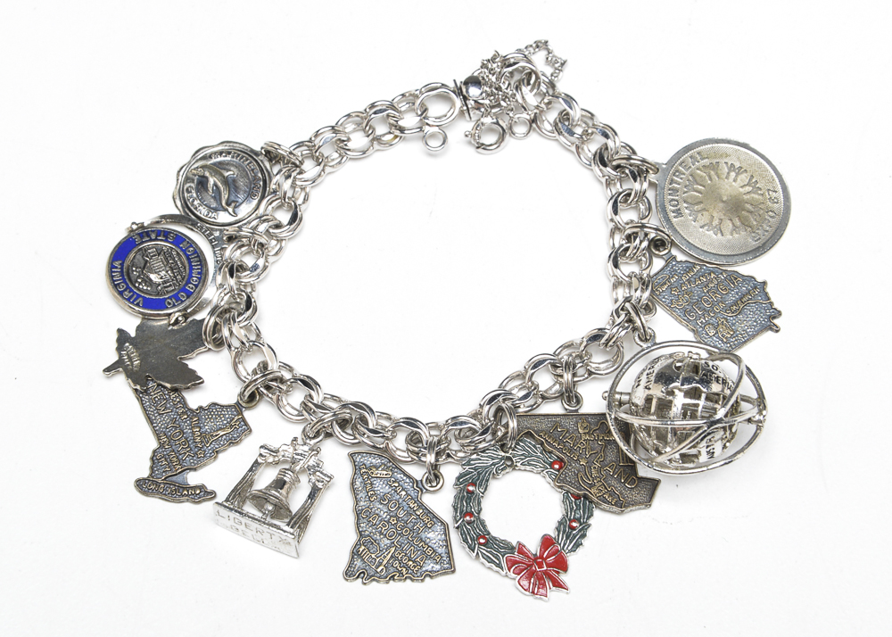 Rhythm Sterling Charm Bracelet