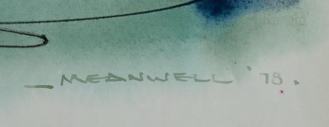 Jack Meanwell Original Floral Paintings on Paper