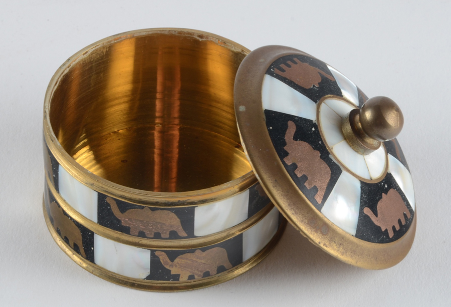 Mother of Pear Duck Figurines and Boxes