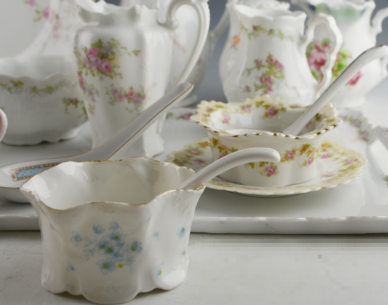 Large Assortment of Floral Patterned China