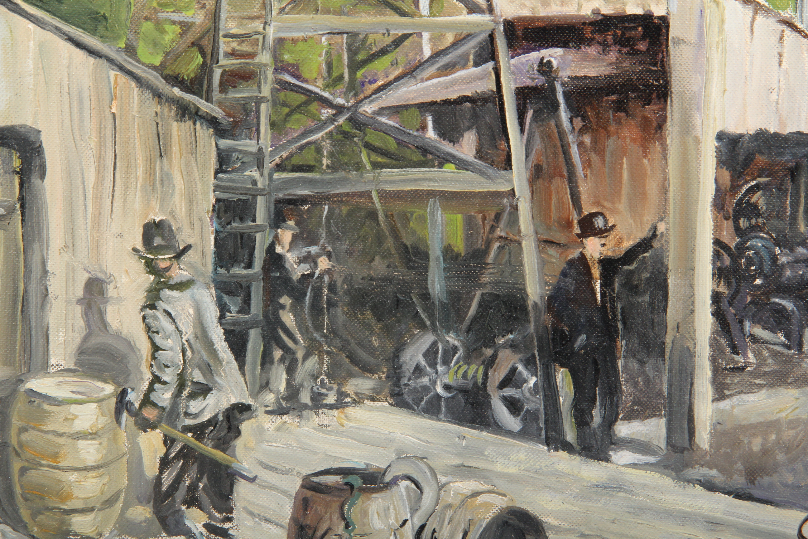 John Schmucker Oil Derrick Painting