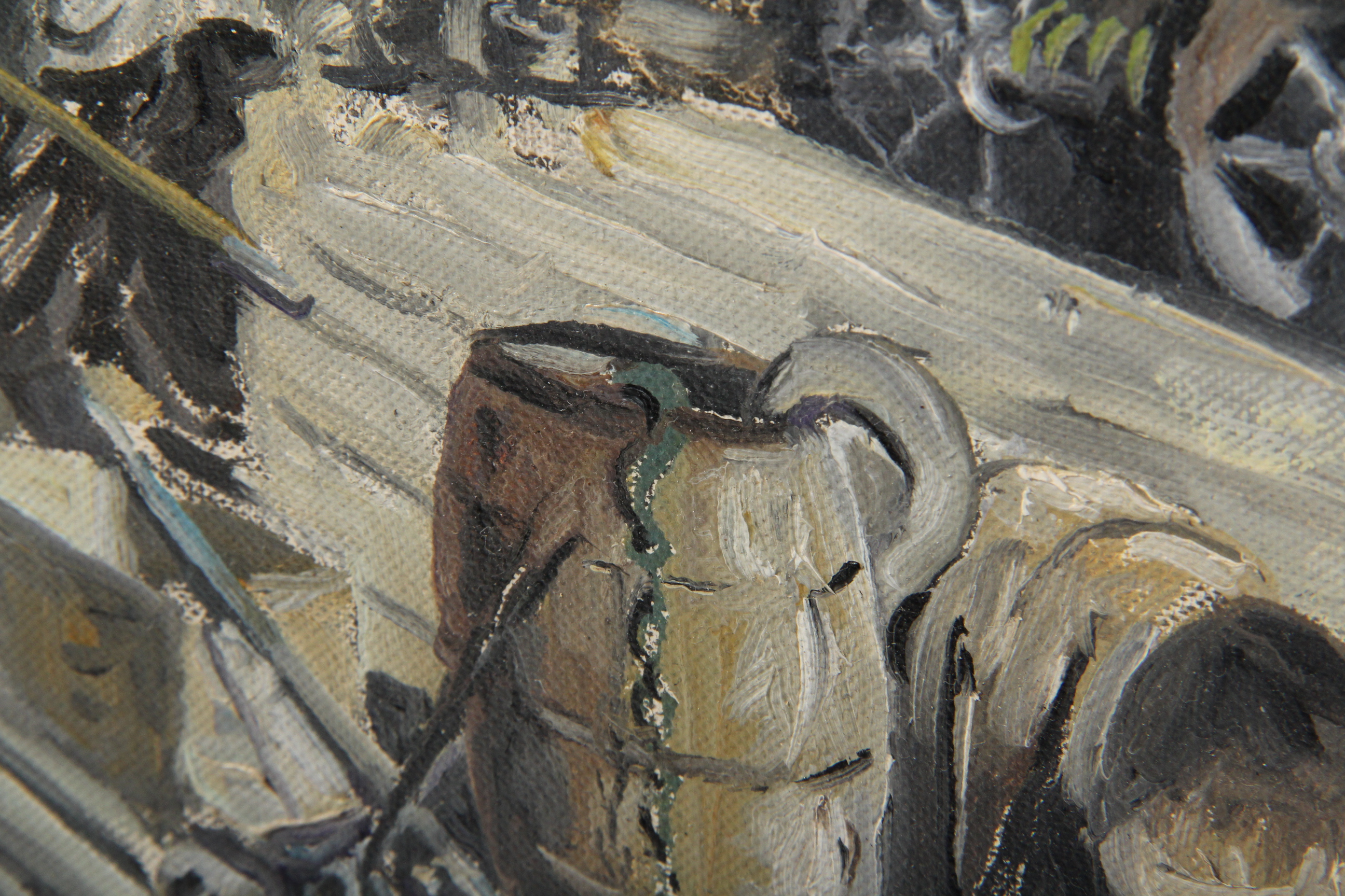 John Schmucker Oil Derrick Painting