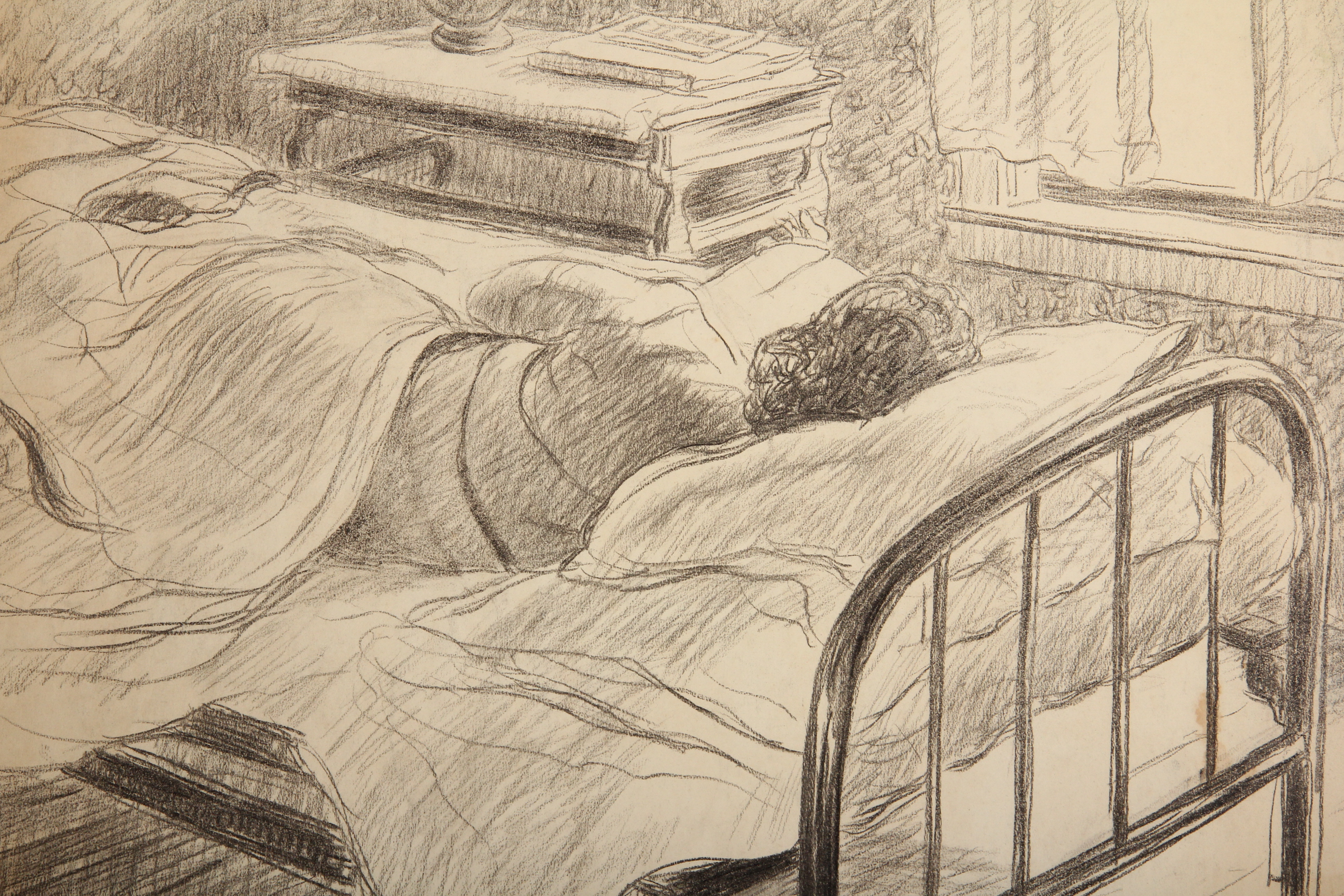 Charcoal Drawing of Woman from Chadeayne Portfolio