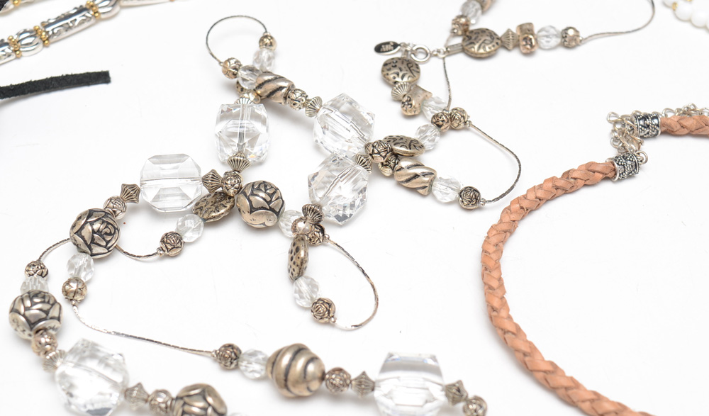 Group of Costume Jewelry Including Gold Filled Bracelet