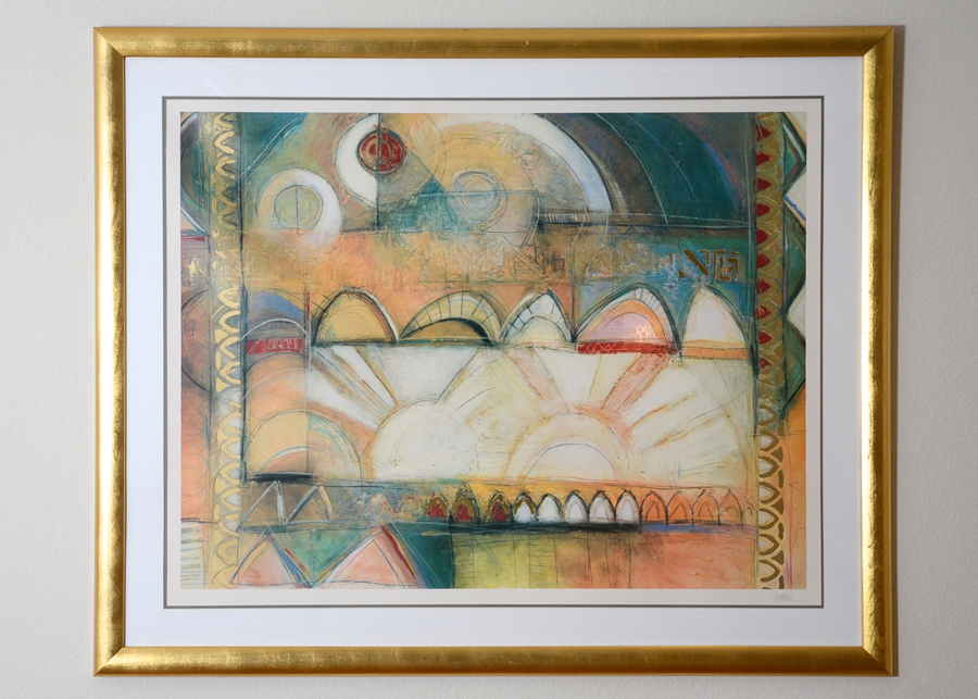 Modern Abstract Photo Offset Lithograph