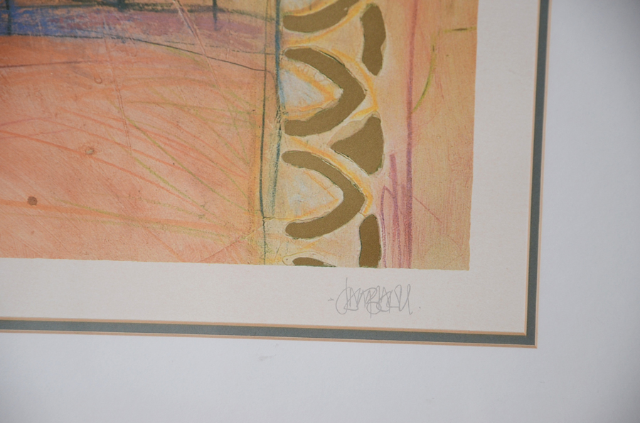 Modern Abstract Photo Offset Lithograph