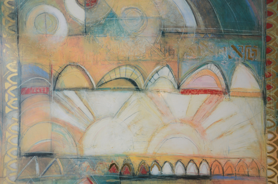 Modern Abstract Photo Offset Lithograph