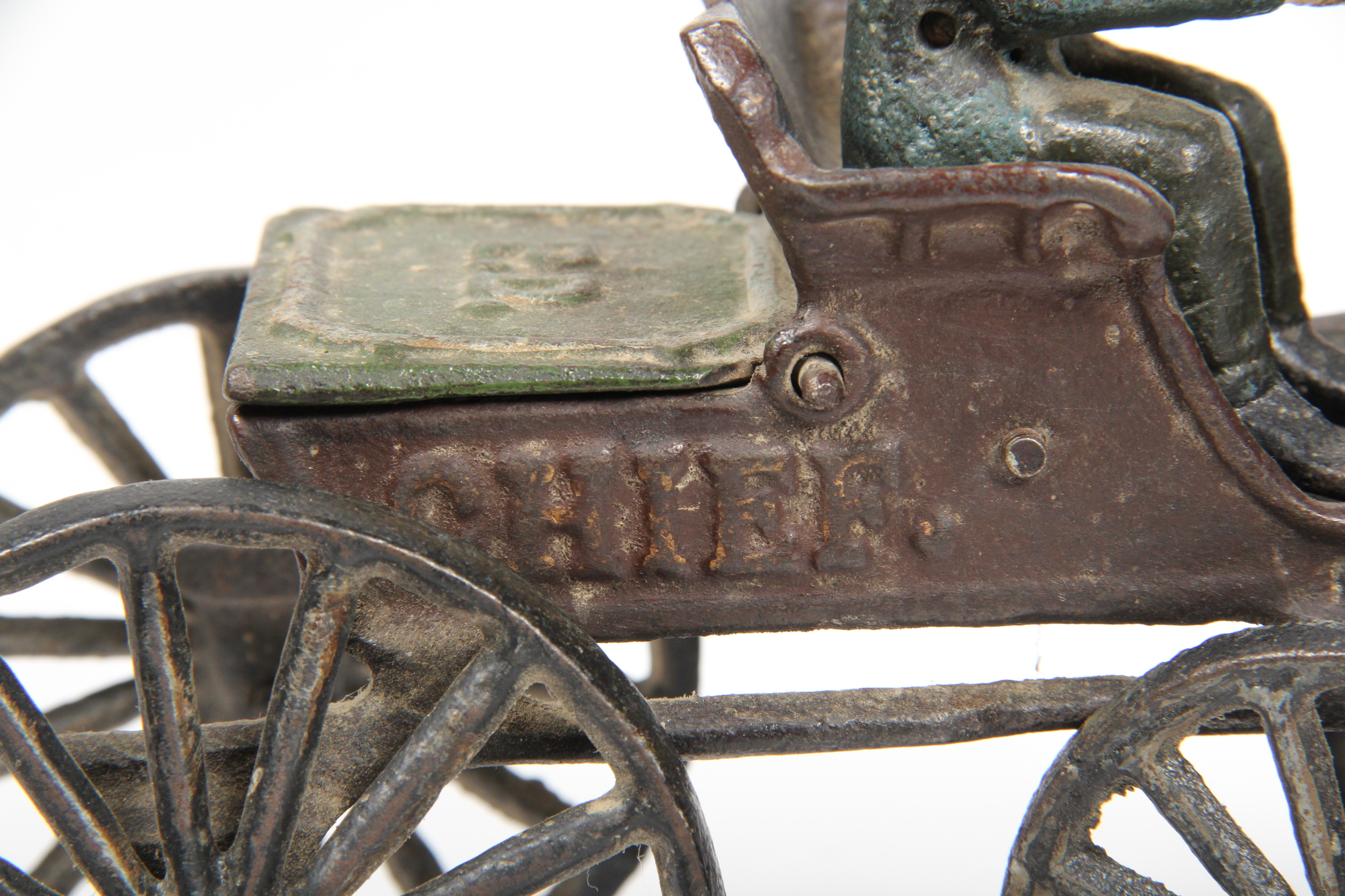 Vintage Cast Iron Horse Drawn Police Wagon