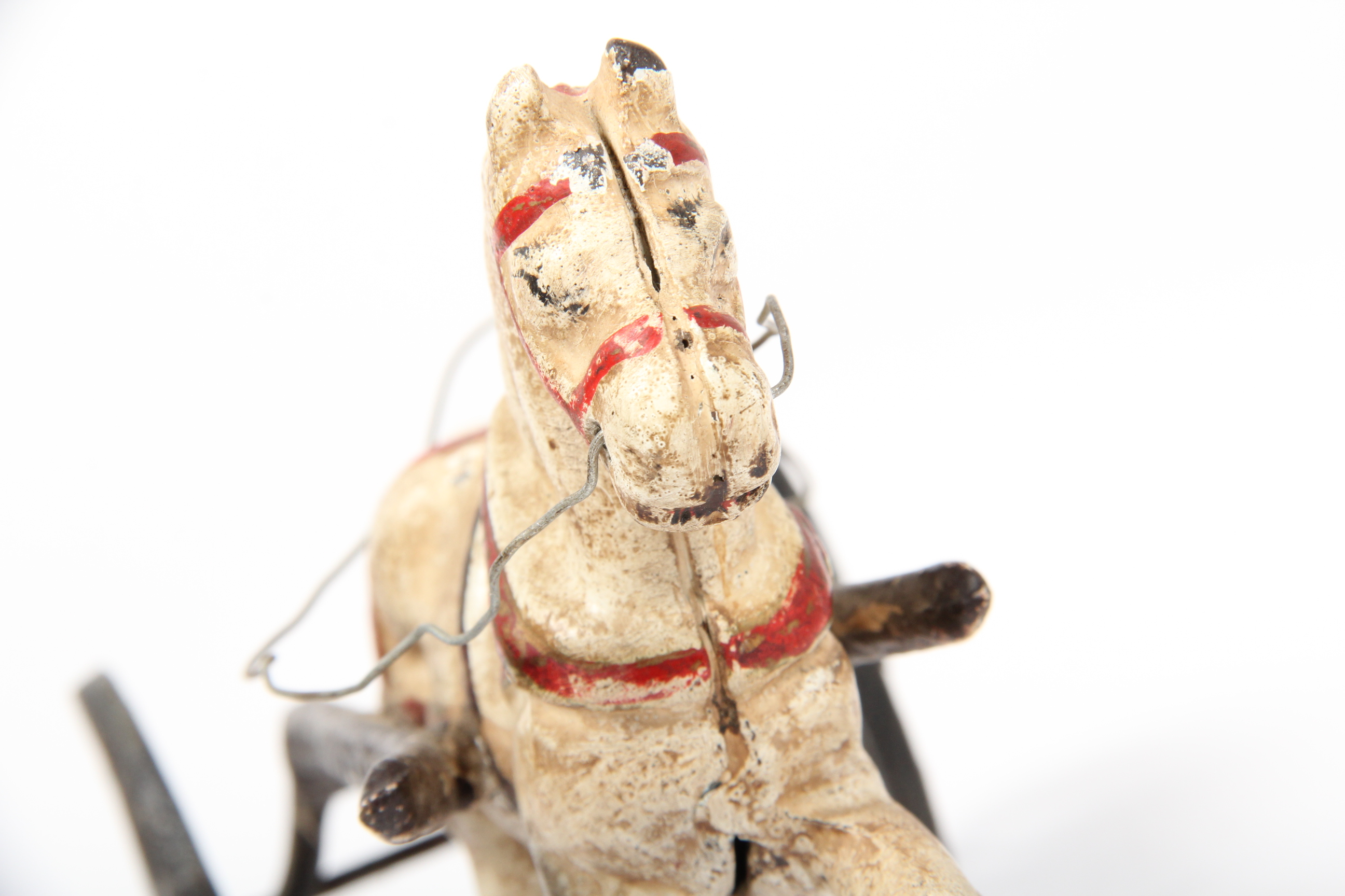 Vintage Cast Iron Horse Drawn Police Wagon