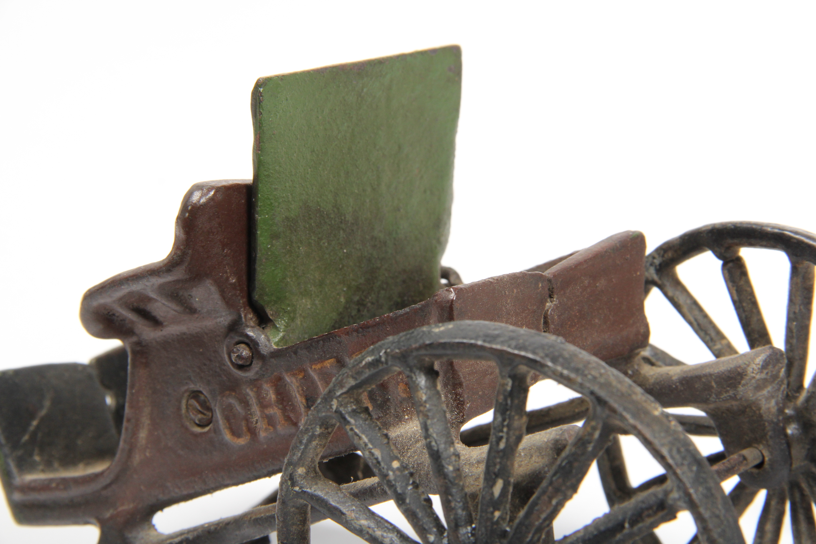 Vintage Cast Iron Horse Drawn Police Wagon