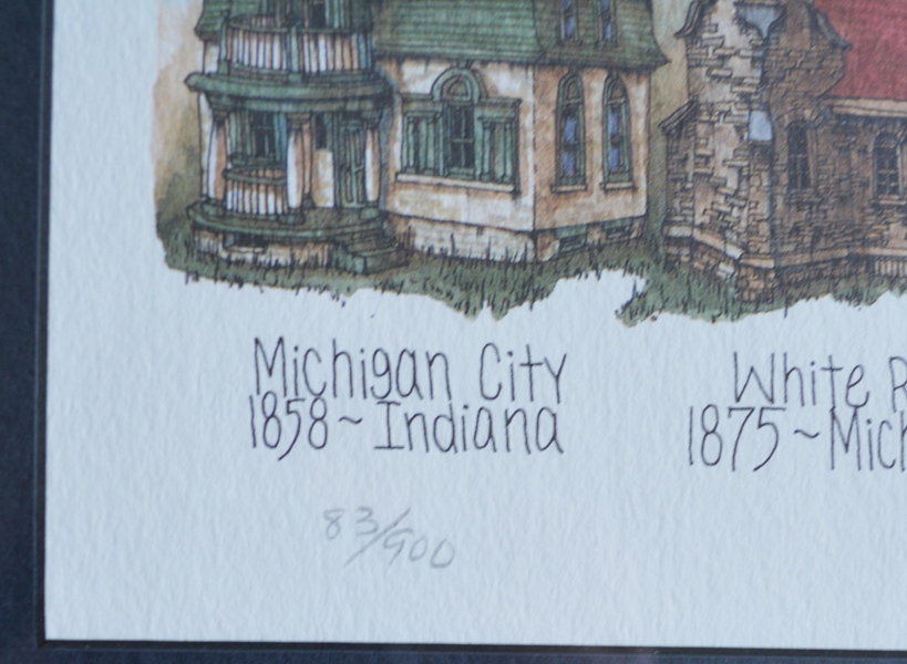 Bev Schrieber L/E "Great Lakes Lighthouses" Offset Lithograph