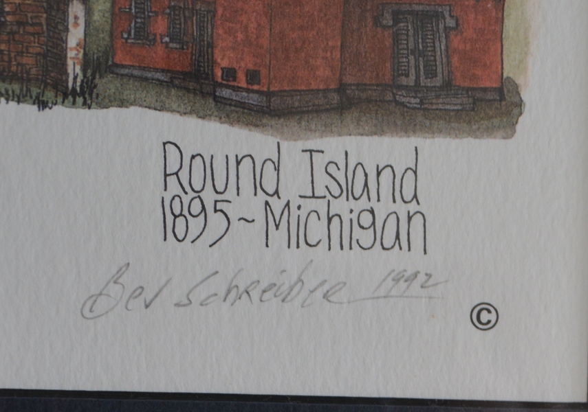 Bev Schrieber L/E "Great Lakes Lighthouses" Offset Lithograph