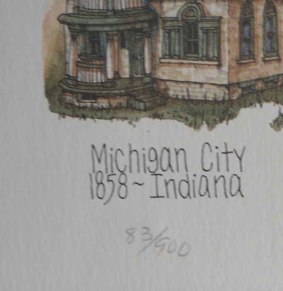 Bev Schrieber L/E "Great Lakes Lighthouses" Offset Lithograph