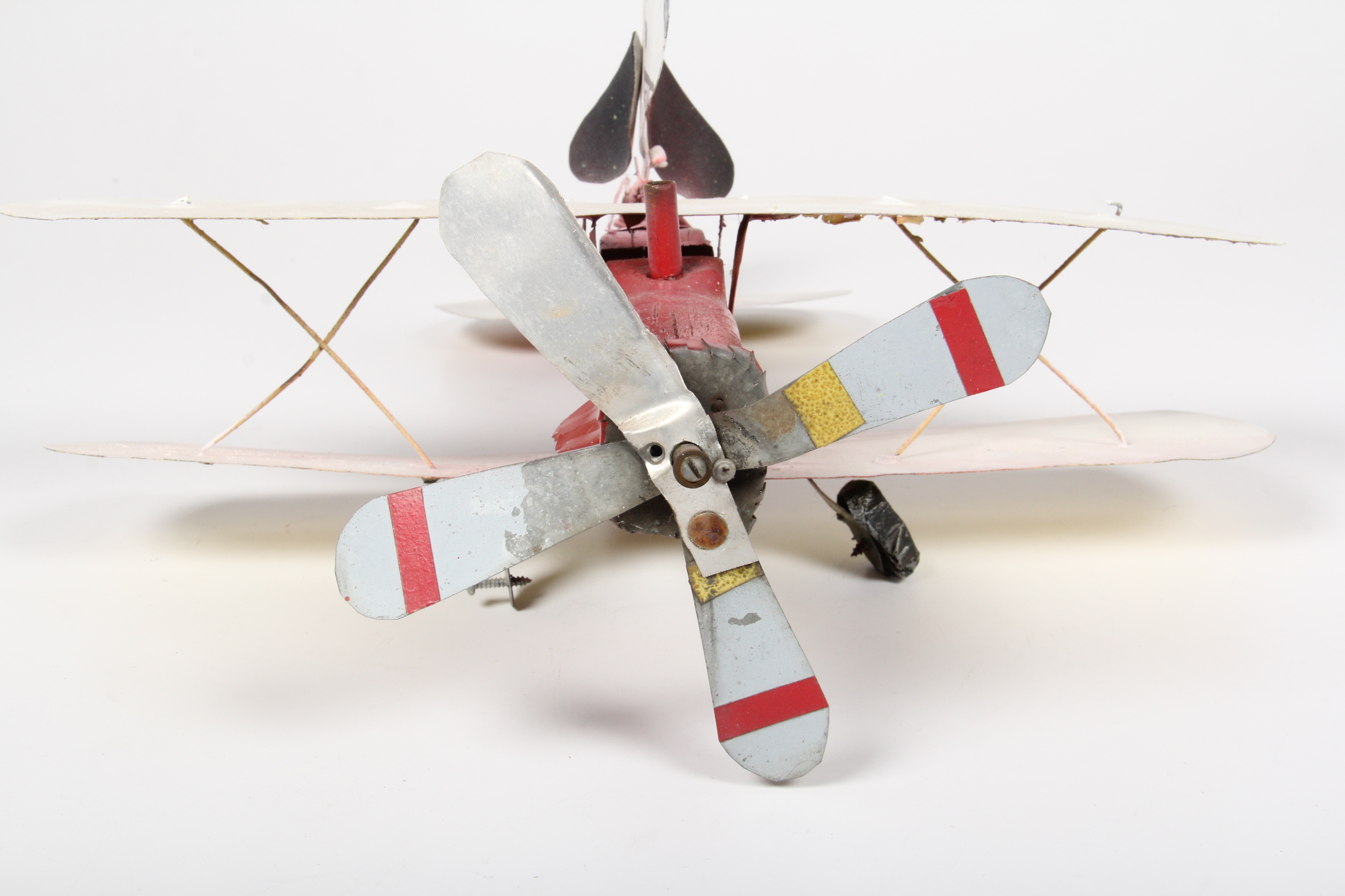 Snoopy in Bi-Plane Whirligig Folk Art