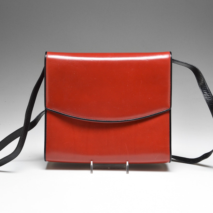 Salvatore Ferragamo Red Leather Handbag